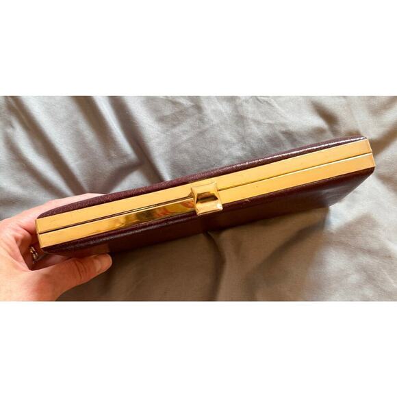 Shirl Miller Vintage Leather Clutch Purse Handbag - Picture 3 of 5